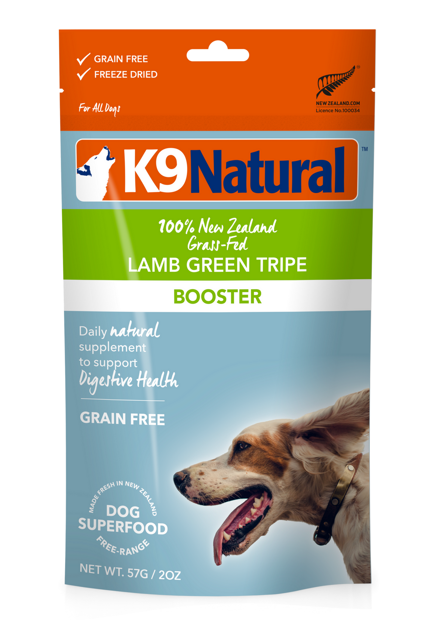 K9 Natural Freeze-Dried Lamb Green Tripe Booster for Dogs – 57g / 200g / 700g