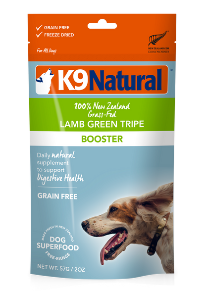 K9 Natural Freeze-Dried Lamb Green Tripe Booster for Dogs – 57g / 200g / 700g