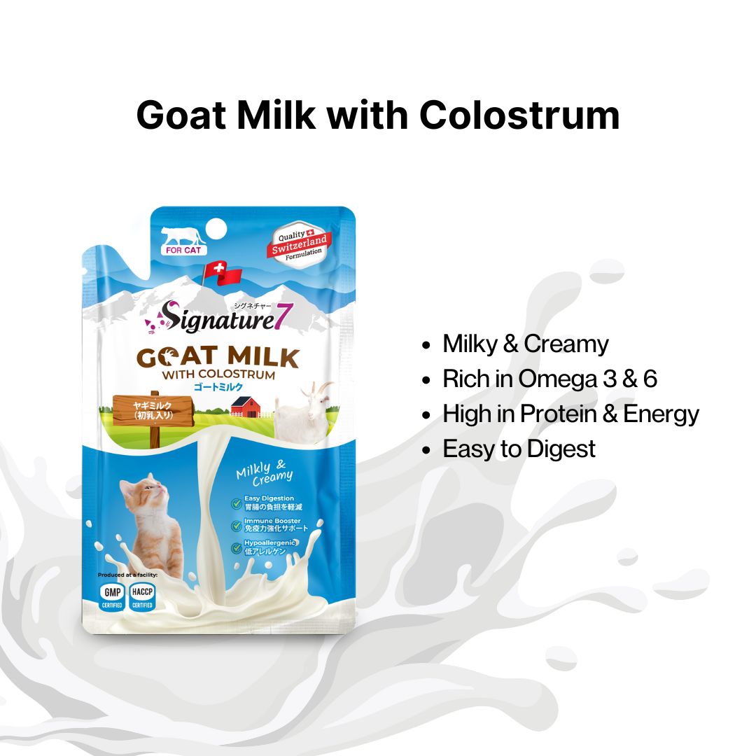 Signature7 Goat Milk with Colostrum Liquid Cat Treat 70g