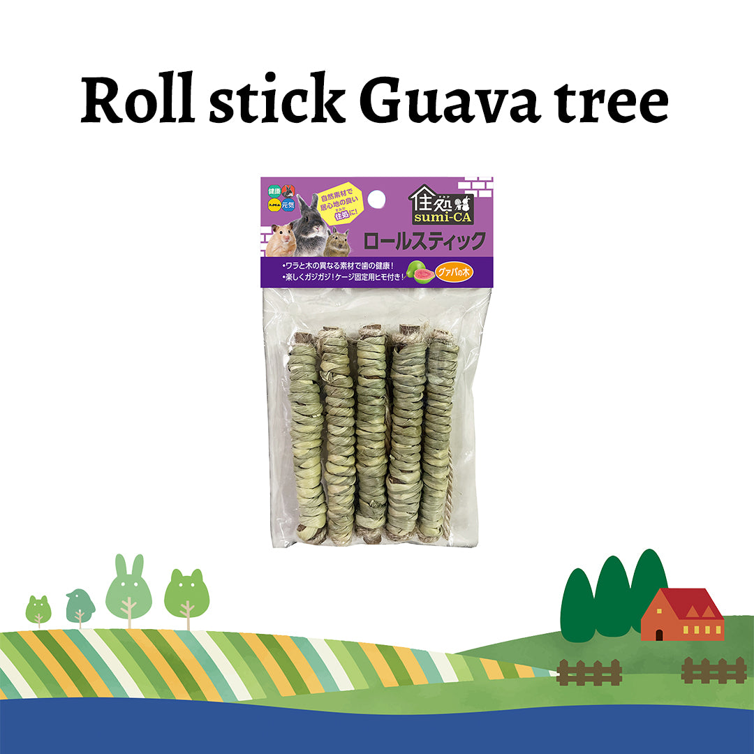 Hi-Pet Sumi-CA Roll Stick with Guava Wood – Natural Chew for Rabbits & Small Pets