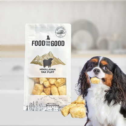 Food For The Good Himalayan Yak Puff Grain Free Dog Treats 65g