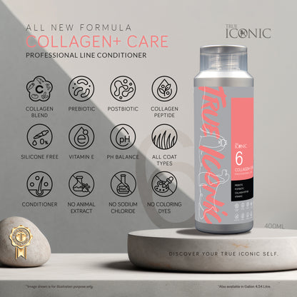 True Iconic Collagen Plus Care Dog Conditioner for Silky Smooth Coats 400ml
