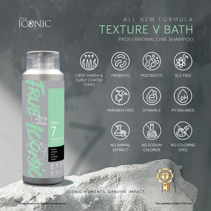 True Iconic Texture V Bath Dog Shampoo 400ml for Volume and Natural Coat Texture