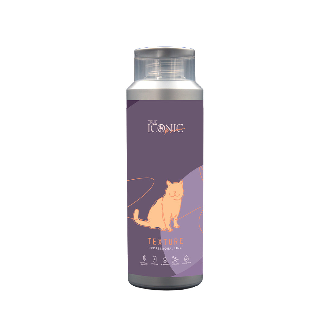 True Iconic Meow Texture Shampoo for Cats 400ml Coat Definition and Volume