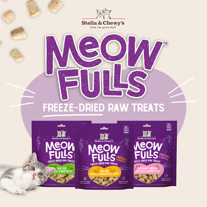Stella and Chewy’s Meowfulls Freeze Dried Cat Treats Turkey and Duck Recipe 1.5oz