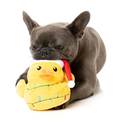 FuzzYard Christmas Merry Quackmas Plush Dog Toy