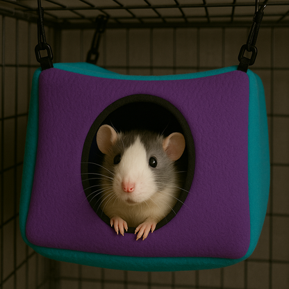 MidWest Purple & Teal Cozy Cube – Hideaway Bed for Small Pets