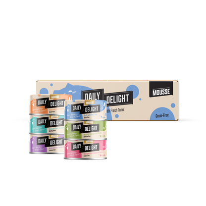 Daily Delight Mousse with Tuna & Pumpkin Grain-Free Canned Cat Food 70g x 24cans