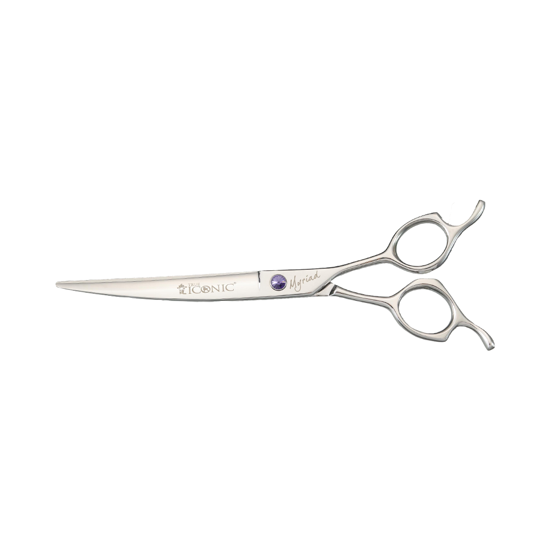 True Iconic Myriad Curve Shear 7.5 Inch Professional Curved Grooming Scissors