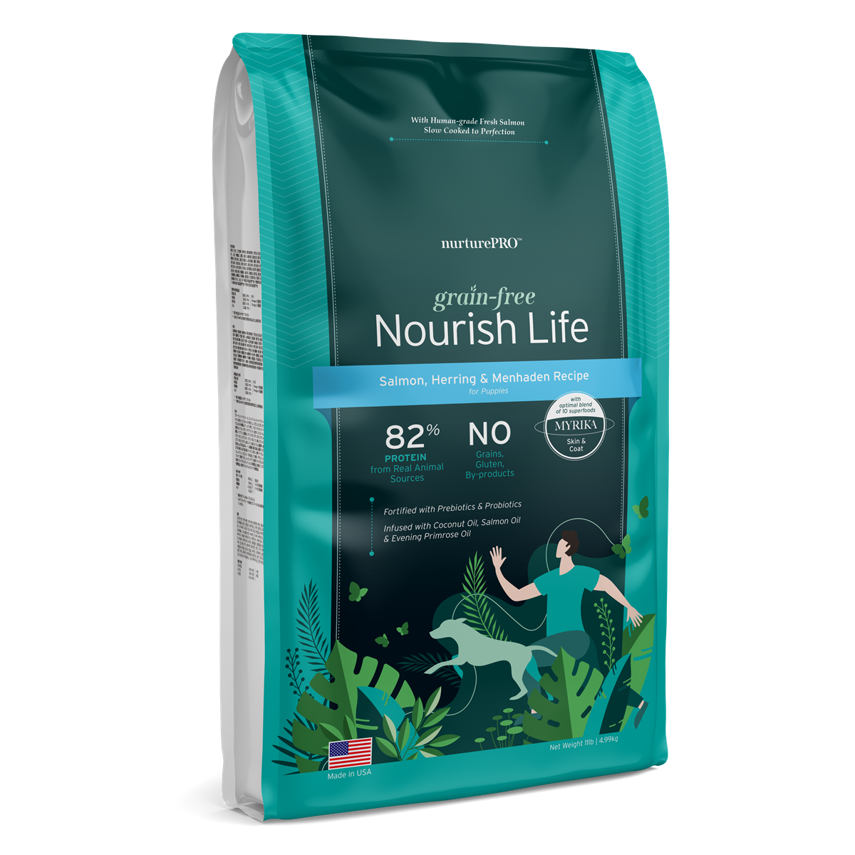 Nurture Pro Nourish Life Grain-Free Puppy Dry Dog Food – Salmon, Herring & Menhaden (0.6LB/3LB/11LB/20LB)