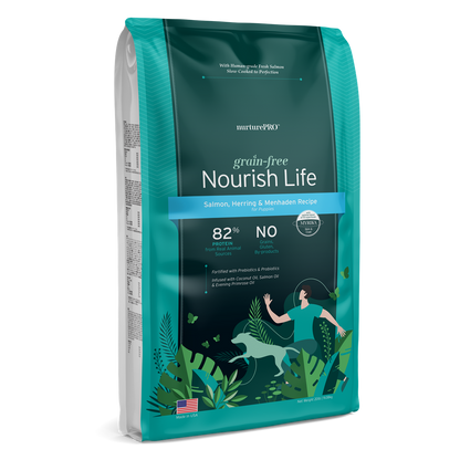 Nurture Pro Nourish Life Grain-Free Puppy Dry Dog Food – Salmon, Herring & Menhaden (0.6LB/3LB/11LB/20LB)