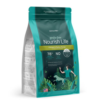 Nurture Pro Nourish Life Grain-Free Dry Dog Food – Chicken & Turkey (Adult Dogs)  (0.6LB/3LB/11LB/20LB)