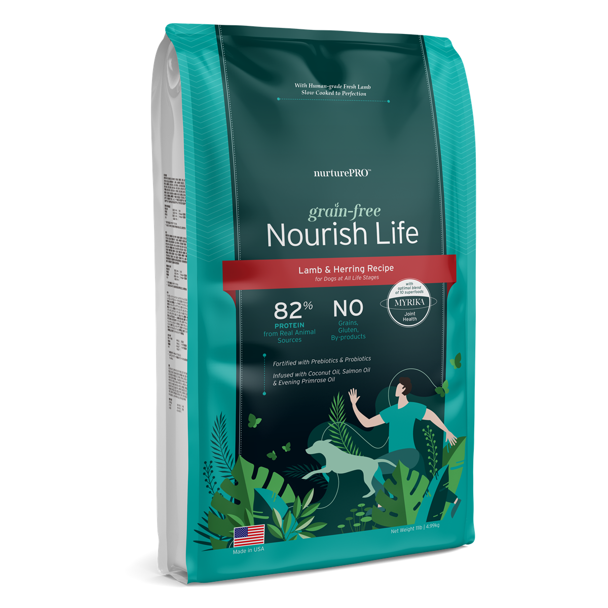 Nurture Pro Nourish Life Grain-Free Dry Dog Food – Lamb & Herring (Adult Dogs)  (0.6LB/3LB/11LB/20LB)