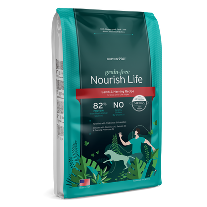 Nurture Pro Nourish Life Grain-Free Dry Dog Food – Lamb & Herring (Adult Dogs)  (0.6LB/3LB/11LB/20LB)