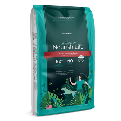 Nurture Pro Nourish Life Grain-Free Dry Dog Food – Lamb & Herring (Adult Dogs)  (0.6LB/3LB/11LB/20LB)