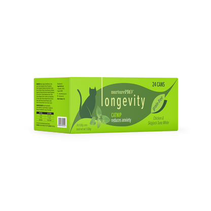 Nurture Pro Longevity Wet Cat Food – With Catnip 80g - 24cans