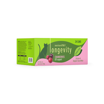 Nurture Pro Longevity Wet Cat Food – With Cranberries 80g - 24cans