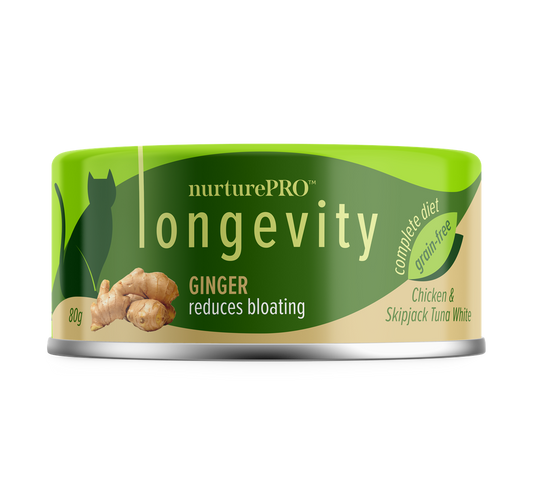 Nurture Pro Longevity Wet Cat Food – With Ginger 80g - 24cans