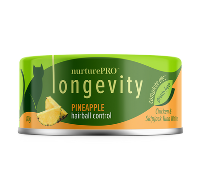 Nurture Pro Longevity Wet Cat Food – With Pineapple 80g - 24cans
