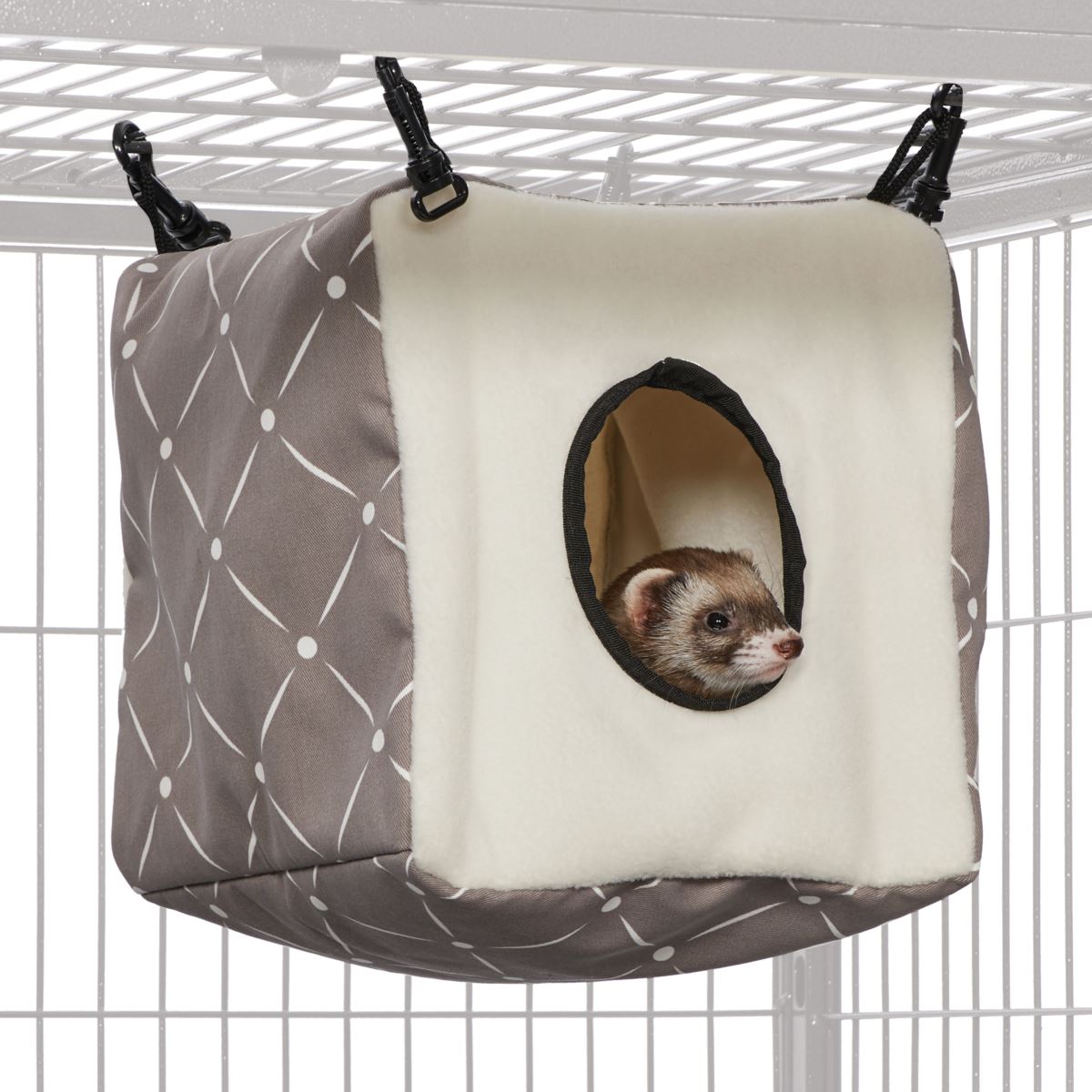MidWest Mushroom Diamond Cozy Cube – Snuggly Hideaway for Small Pets