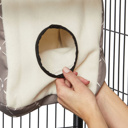 MidWest Mushroom Diamond Cozy Cube – Snuggly Hideaway for Small Pets