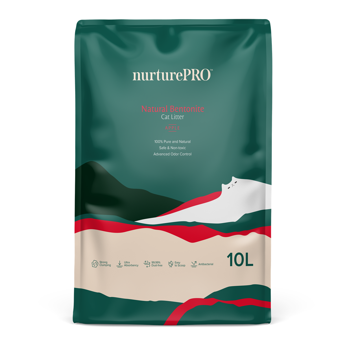 Nurture Pro Bentonite Cat Litter – Apple (10L)