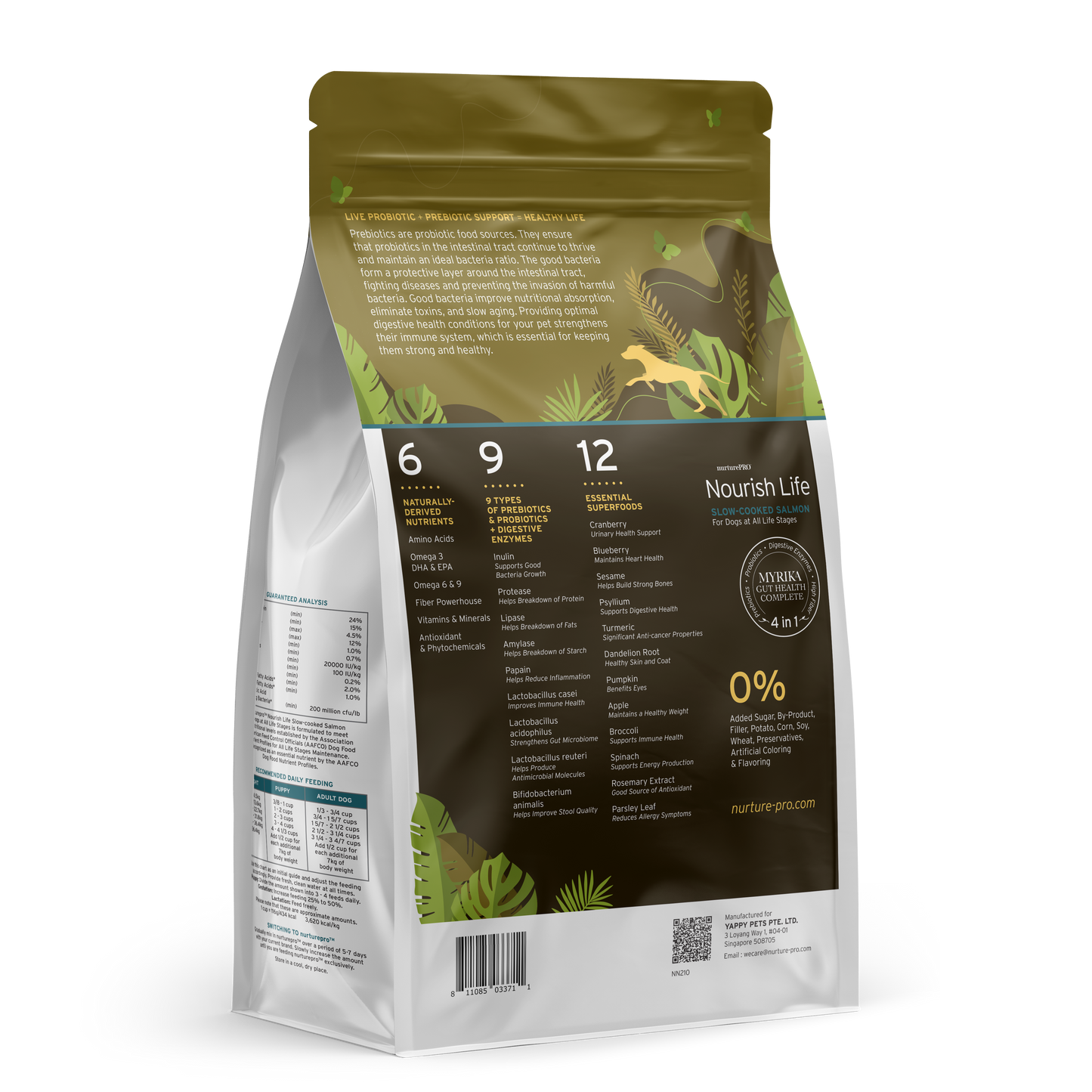 Nurture Pro Nourish Life Slow-Cooked Salmon Dry Dog Food – Adult Dogs (300g / 1.8kg / 5.7kg / 11.8kg)