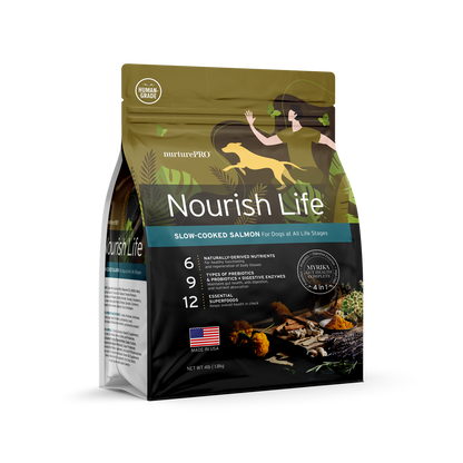 Nurture Pro Nourish Life Slow-Cooked Salmon Dry Dog Food – Adult Dogs (300g / 1.8kg / 5.7kg / 11.8kg)
