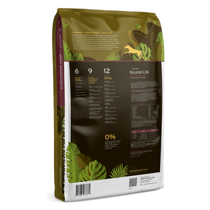 Nurture Pro Nourish Life Slow-Cooked Lamb Dry Dog Food – Adult Dogs (300g / 1.8kg / 5.7kg / 11.8kg)