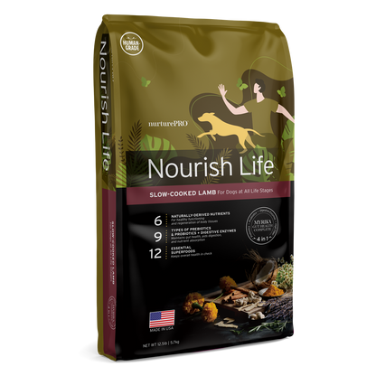 Nurture Pro Nourish Life Slow-Cooked Lamb Dry Dog Food – Adult Dogs (300g / 1.8kg / 5.7kg / 11.8kg)