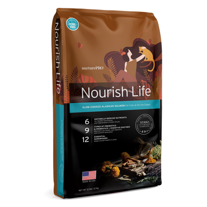 Nurture Pro Nourish Life Slow-Cooked Alaskan Salmon Dry Cat Food – Indoor Kitten & Adult (300g / 1.8kg / 5.7kg)