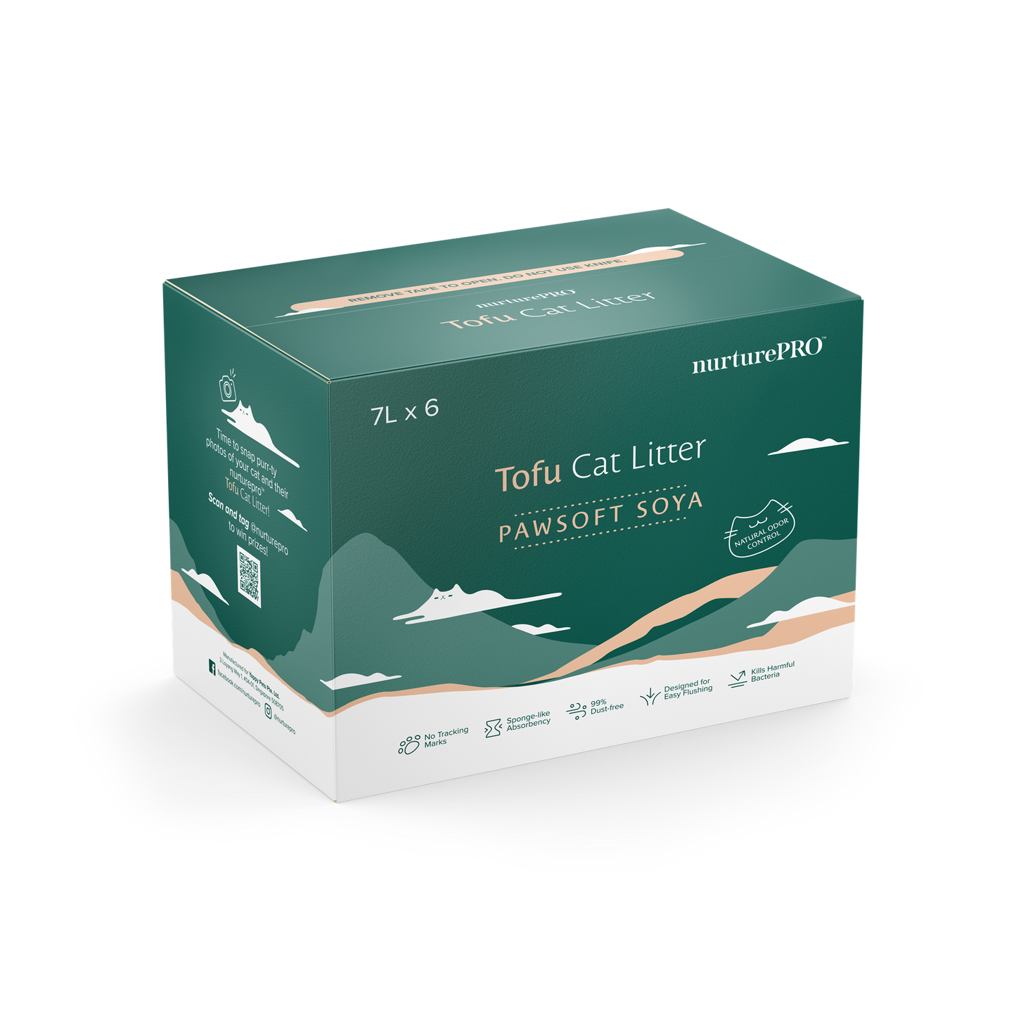 Nurture Pro Tofu Cat Litter PawSoft Soya