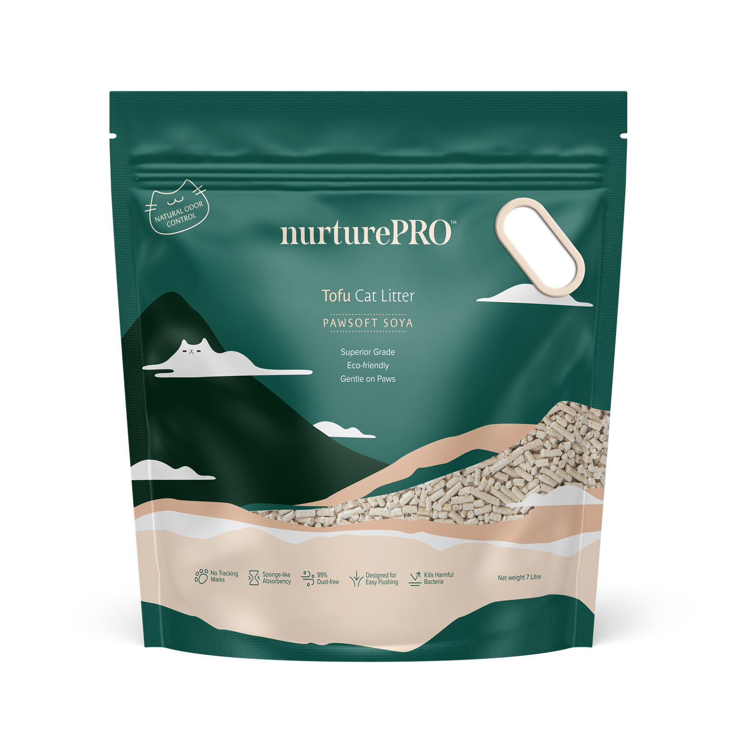 Nurture Pro Tofu Cat Litter PawSoft Soya