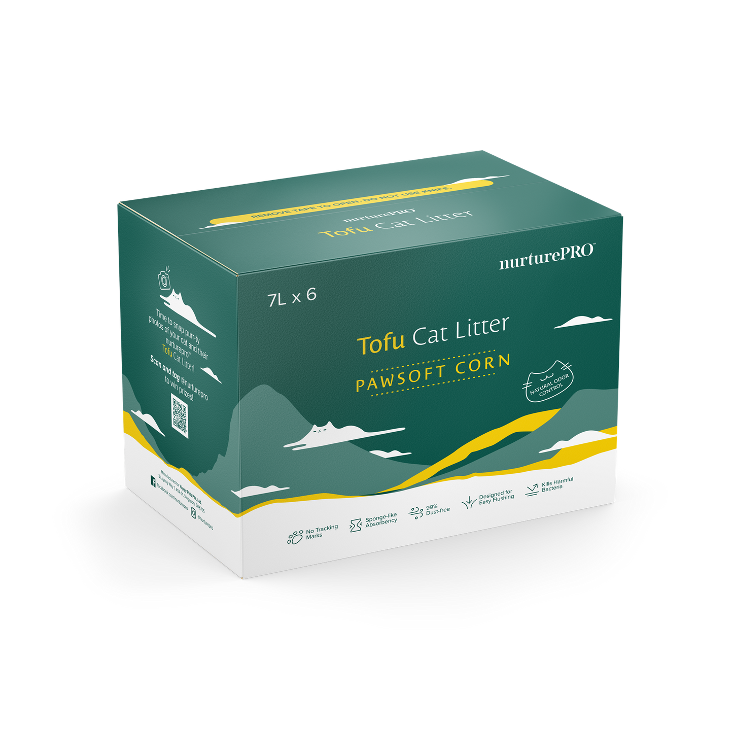 Nurture Pro Tofu Cat Litter PawSoft Corn