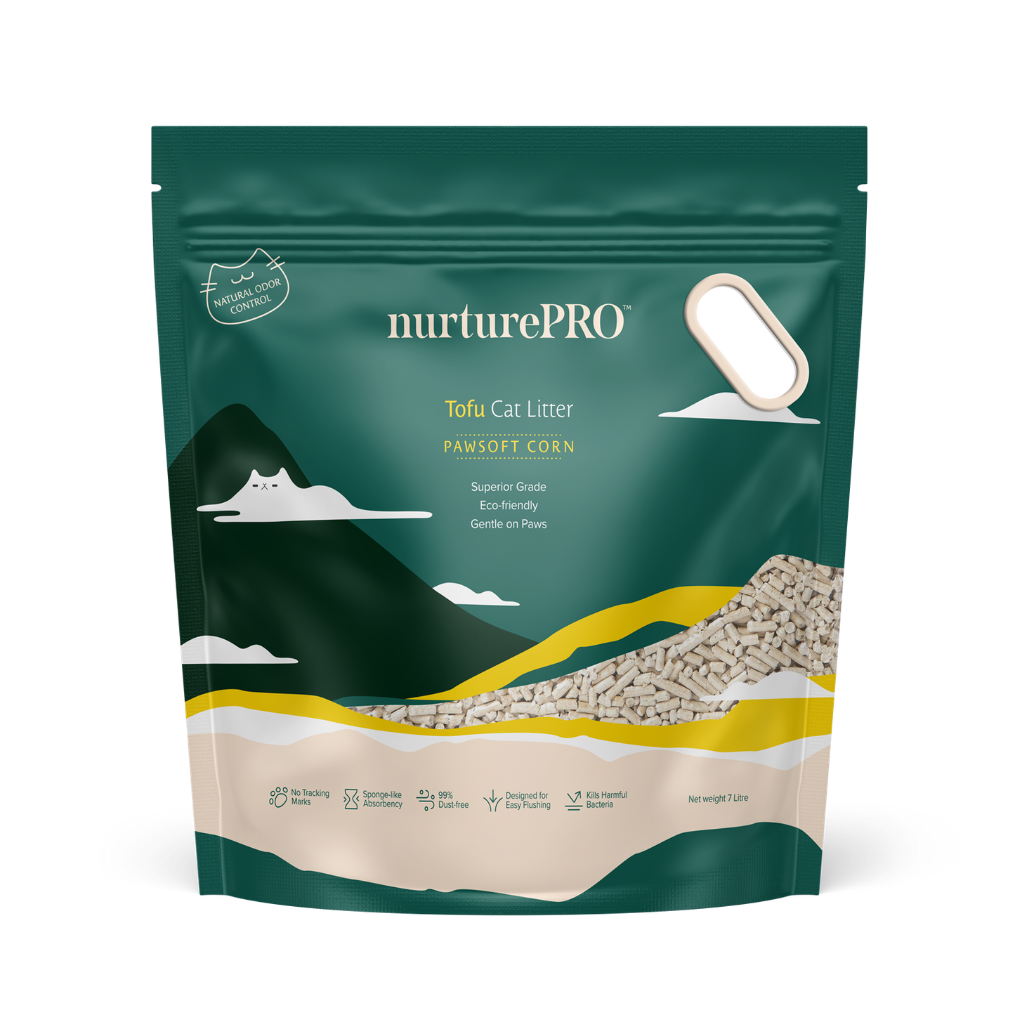 Nurture Pro Tofu Cat Litter PawSoft Corn