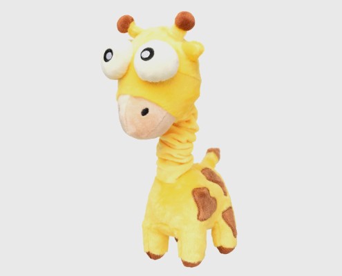 FuzzYard Neck Minnits Plush Dog Toy with Double Squeakers