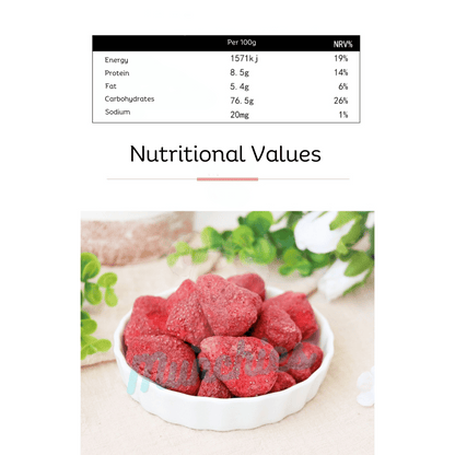 Munchies Freeze-Dried Strawberry – Human Grade Treat