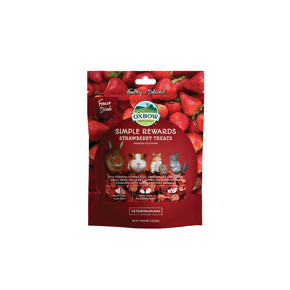 Oxbow Simple Rewards Strawberry Treats for Small Pets