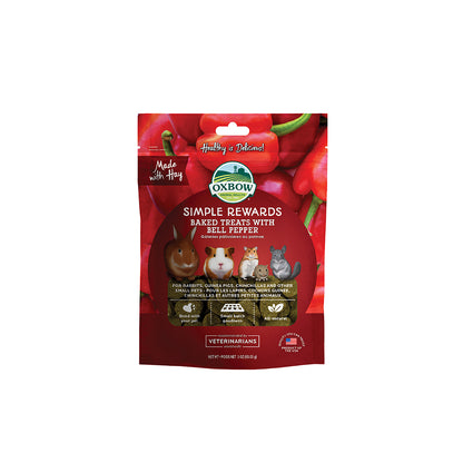 Oxbow Simple Rewards Baked Treats with Bell Pepper for Small Pets