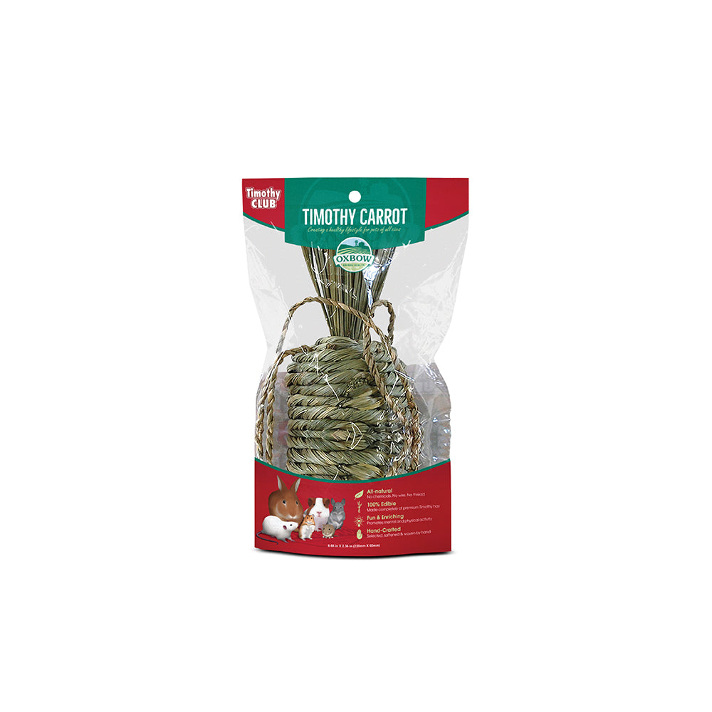 Oxbow Timothy Club Timothy Carrot for Small Pets