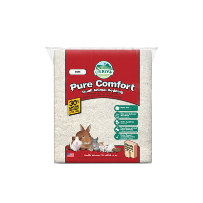Oxbow Pure Comfort White Bedding for Small Pets – Ultra Soft, Bright & Clean