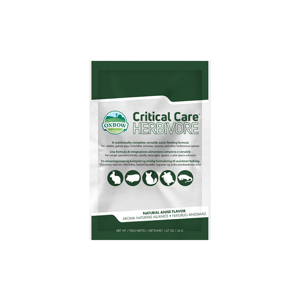 Oxbow Critical Care Herbivore – Anise Flavour | Recovery Food for Small Pets