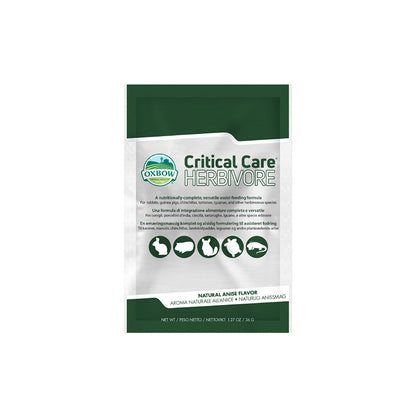 Oxbow Critical Care Herbivore – Anise Flavour | Recovery Food for Small Pets