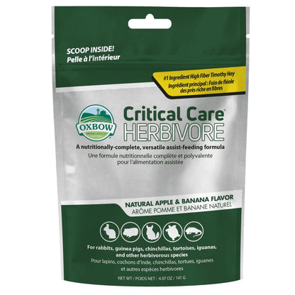 Oxbow Critical Care Herbivore – Apple Banana | Recovery Food for Small Pets