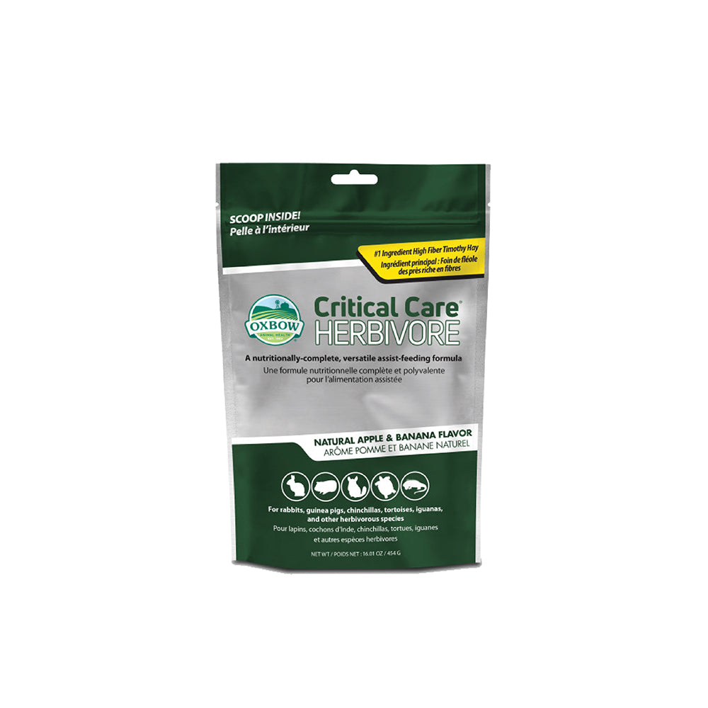 Oxbow Critical Care Herbivore – Apple Banana | Recovery Food for Small Pets