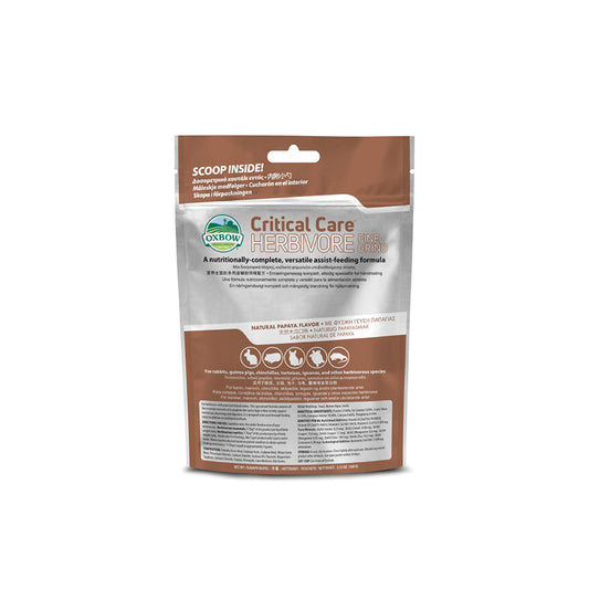 Oxbow Critical Care Herbivore Fine Grind – Papaya | Recovery Food for Small Pets
