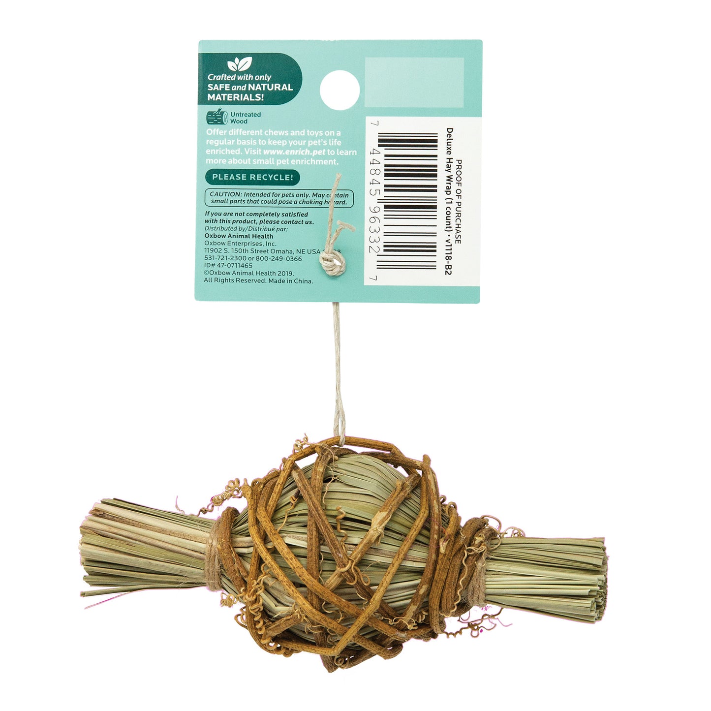 Oxbow Enriched Life Deluxe Hay Wrap for Small Pets