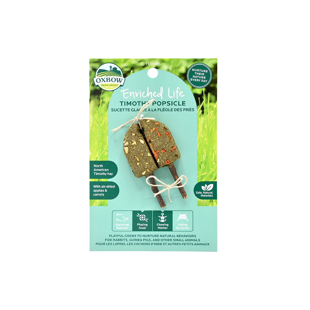Oxbow Enriched Life Timothy Popsicle for Small Pets