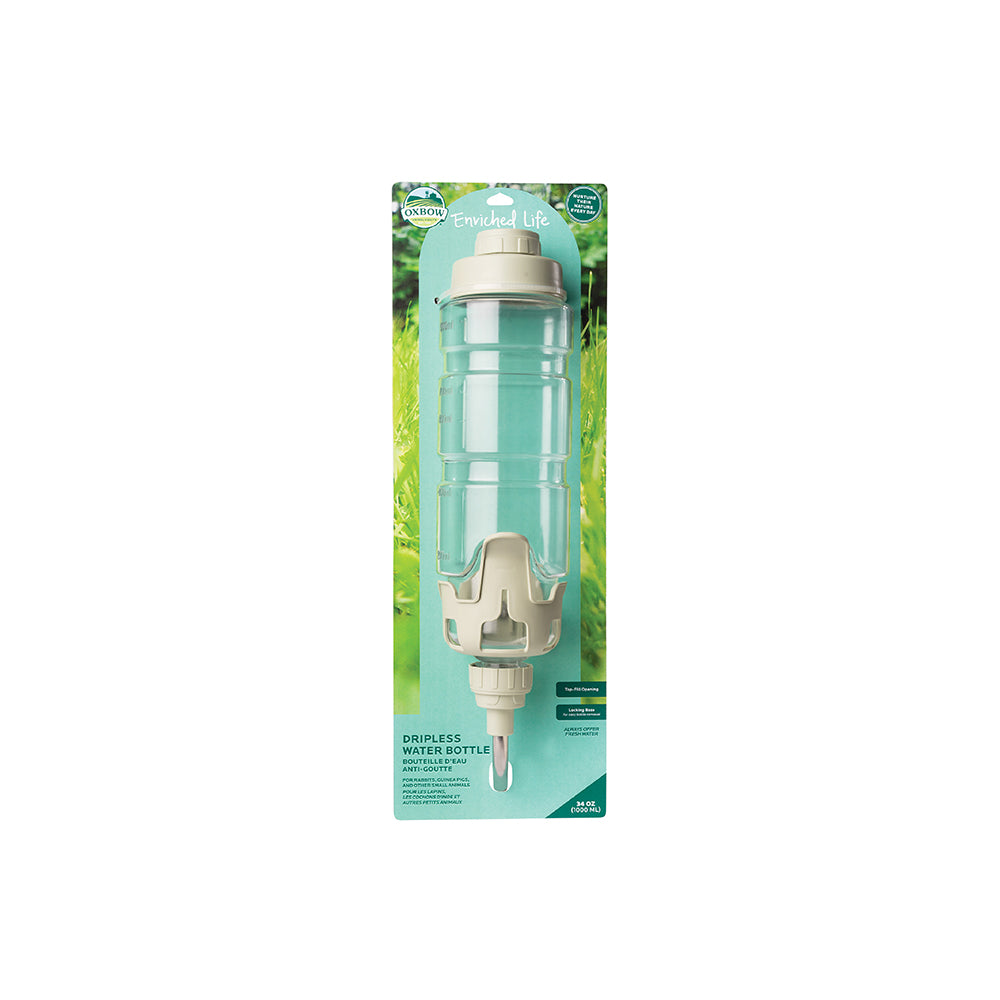 Oxbow Enriched Life Dripless Water Bottle 15oz / 450ml - Light Green | No-Drip Hydration for Small Pets