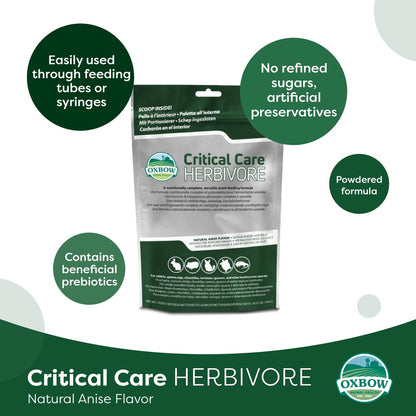 Oxbow Critical Care Herbivore – Anise Flavour | Recovery Food for Small Pets